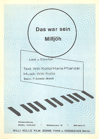 Das war sein Milljöh: für
