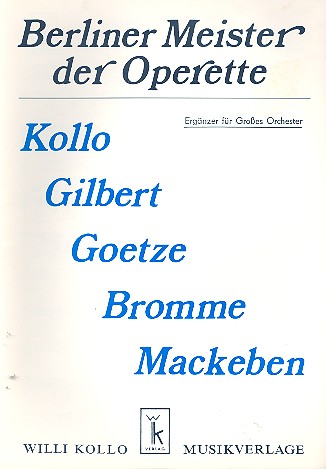 Berliner Meister der Operette: