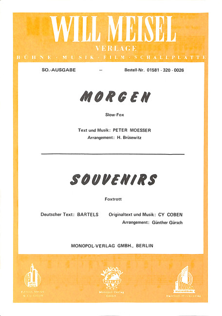 Morgen   und   Souvenirs: für