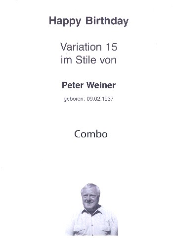Happy Birthday Variation 15 (Weiner 2):