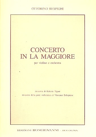 Concerto La maggiore per violino e orchestra