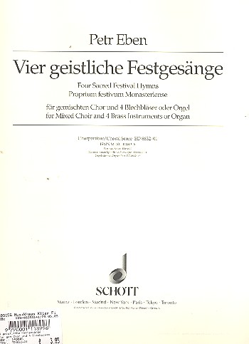 4 geistliche Festgesänge
