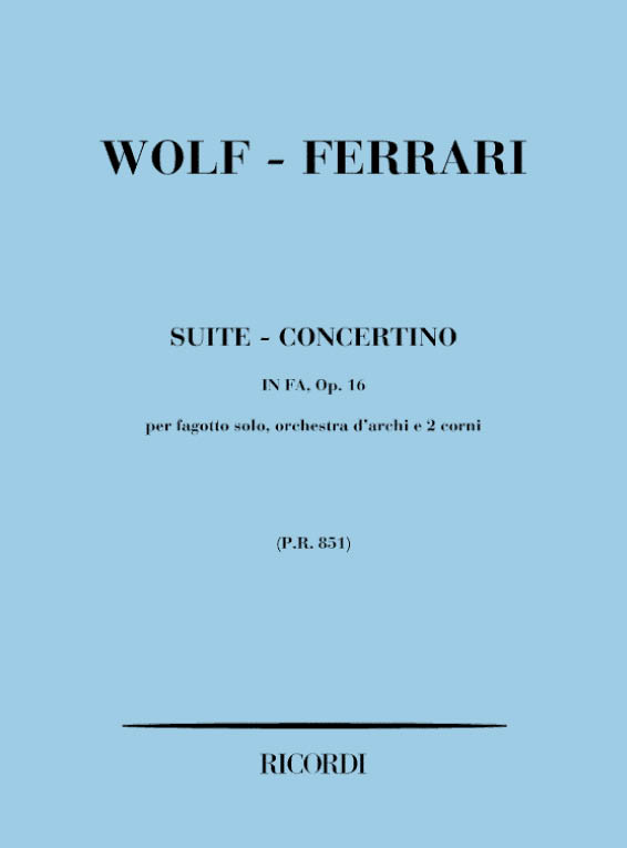 Suite-Concertino Fa maggiore op.16
