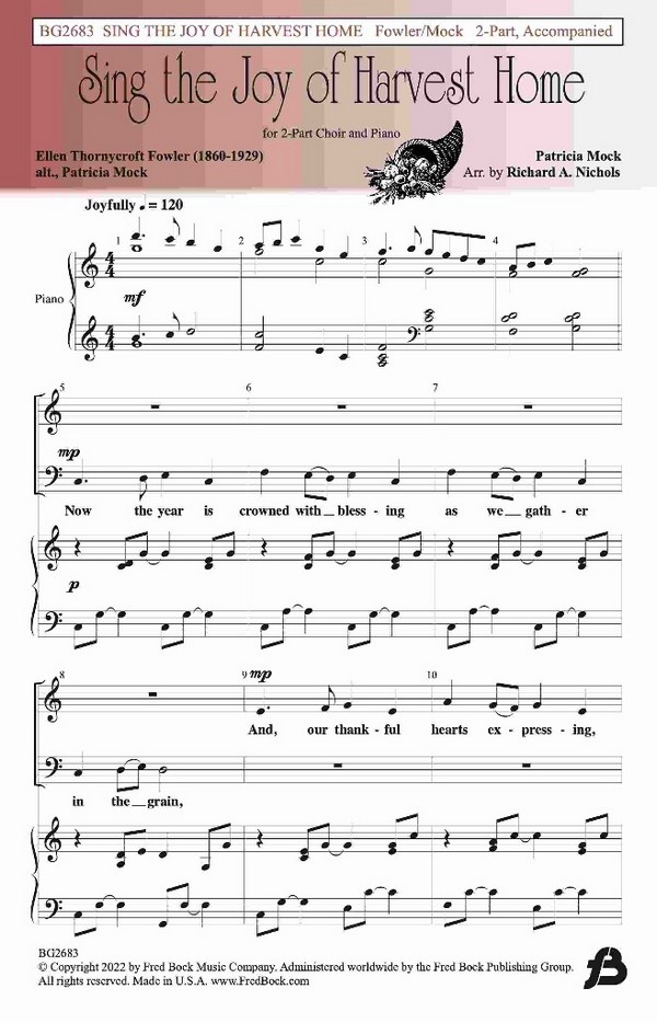 Sing the Joy of Harvest Home