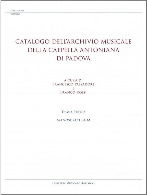 Catalogo Dell?Archivio Musicale