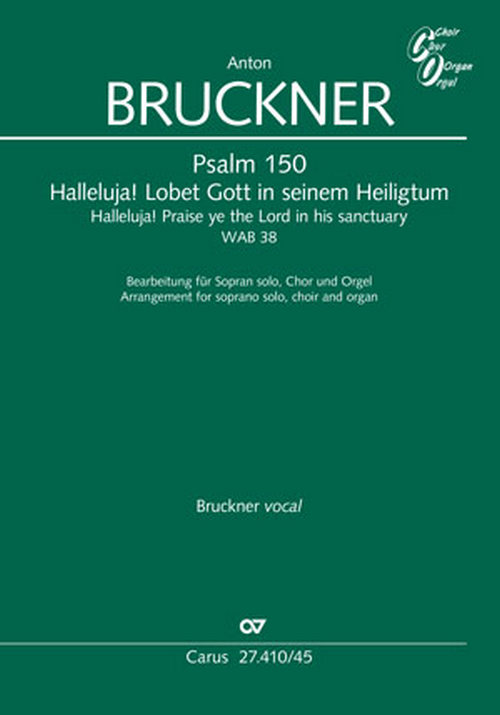 Halleluja! Lobet Gott in seinem Heiligtum WAB 38