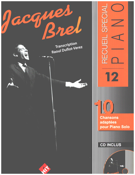 Spécial Piano N°12: Jacques Brel (+CD)