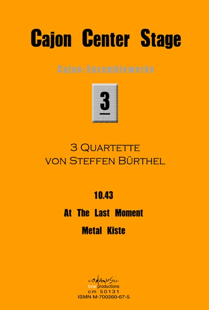 Bürthel, Steffen , CAJON CENTER STAGE 3 (3 QUARTETTE)