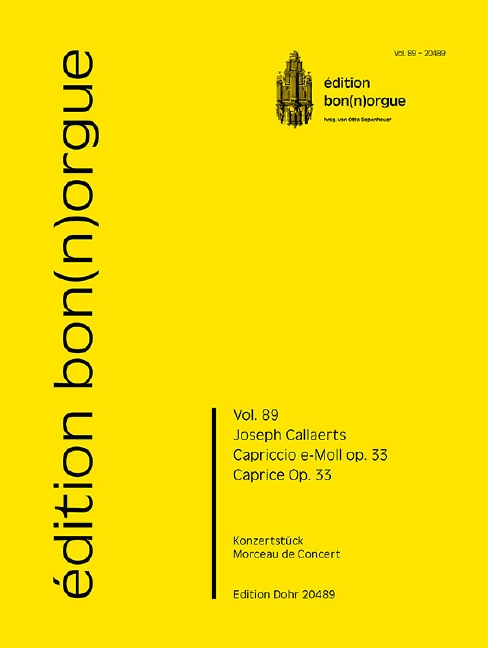 Capriccio e-Moll op.33