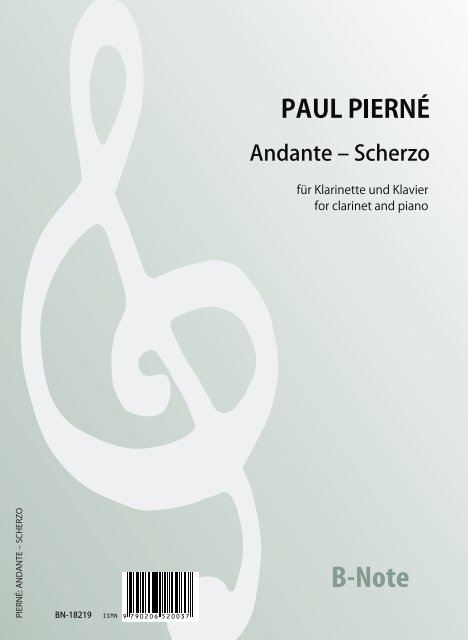 Andante - Scherzo für Klarinette und Klavier