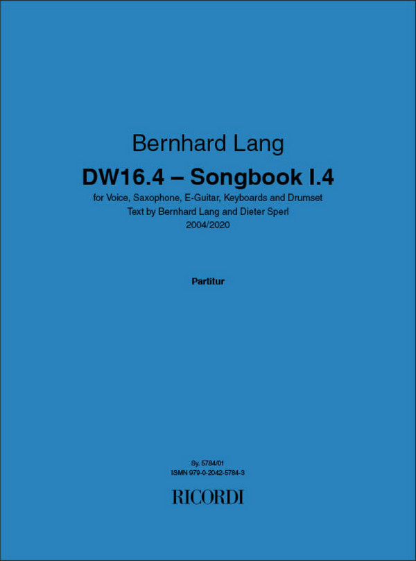 DW16.4 - Songbook I.4 (2004/2020