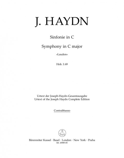 Sinfonie C-Dur Hob. I:69 -'Laudon'-