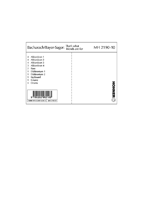 THAT'S WHAT FRIENDS ARE FOR EP