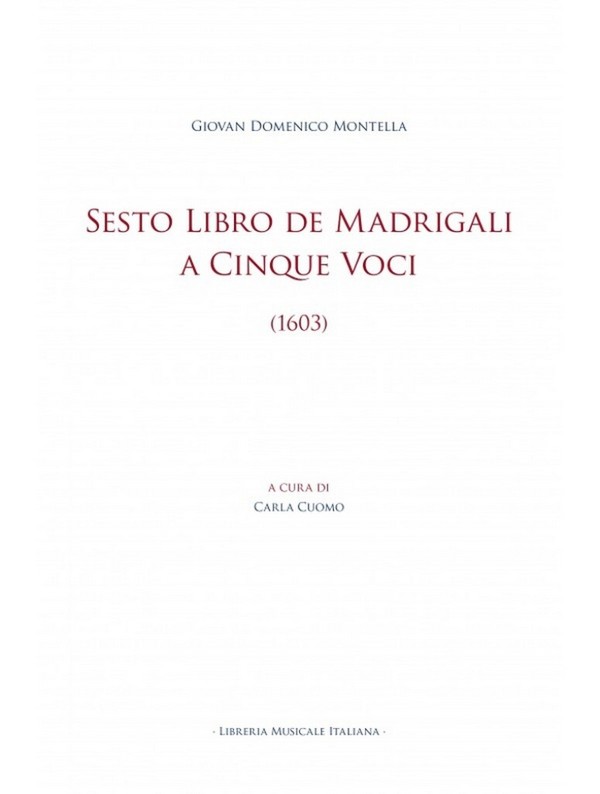 Sesto Libro de Madrigali a Cinque Voci