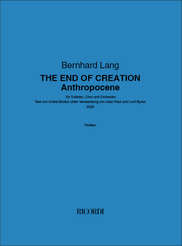 THE END OF CREATION - Anthropocene