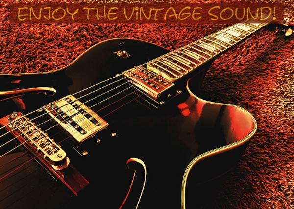 Postkarte 'Enjoy The Vintage Sound!'