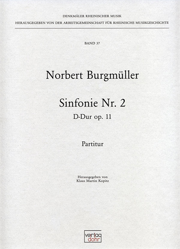 Sinfonie D-Dur Nr.2 op.11 für Orchester