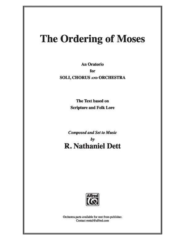 Ordering Of Moses The SATB