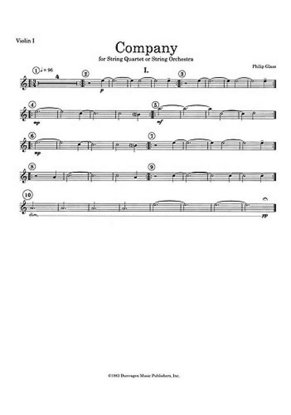 Company 2 for string quartet (string orchestra)