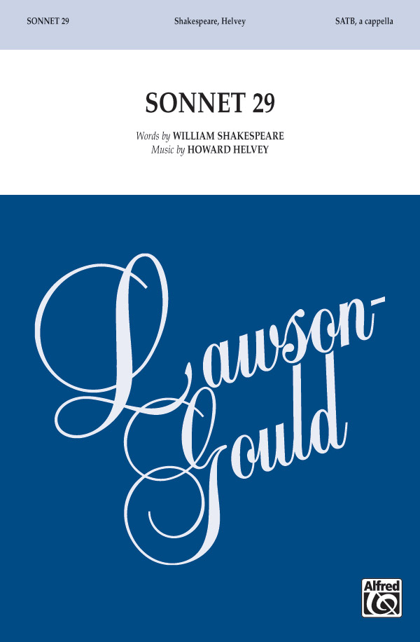 Sonnet 29 SATB A Cap