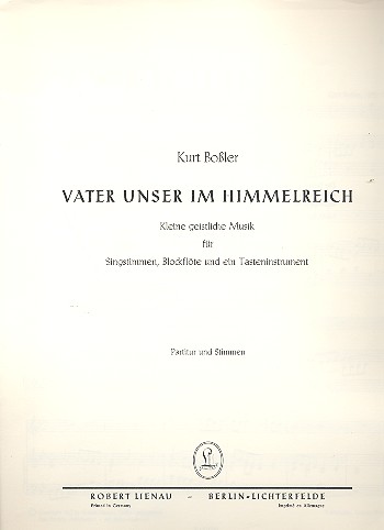 Vater unser im Himmelreich