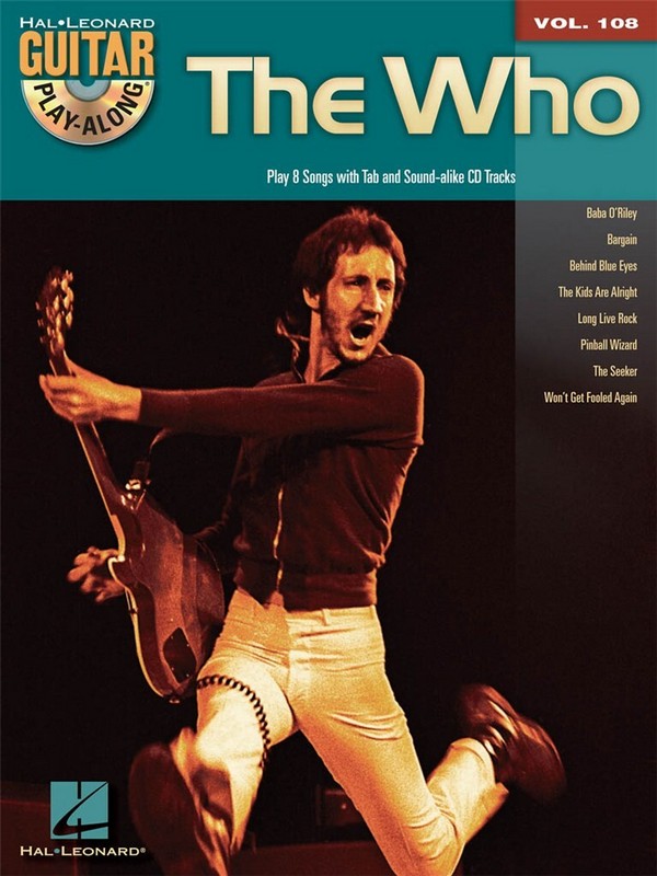 The Who (+CD): guitar playalong vol.108
