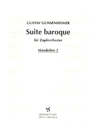 Suite Baroque für Zupforchester