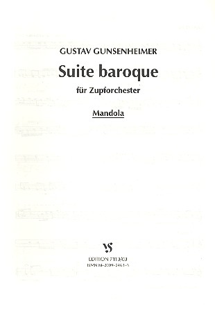 Suite Baroque für Zupforchester