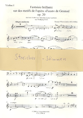 Fantasie brillante aus Faus op.20