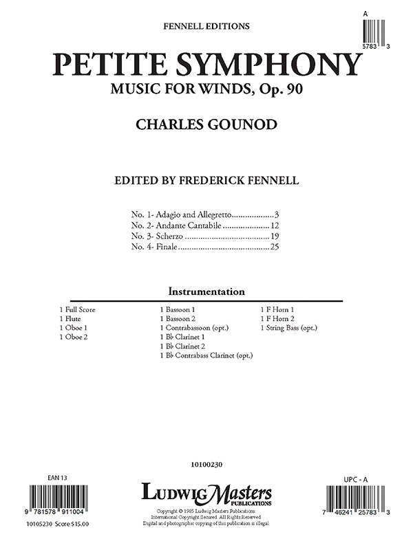 Petite Symphony Op. 90 (wind ensemble)