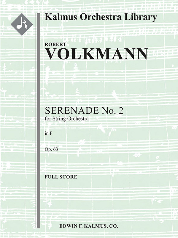 Serenade No. 2 for Strings in F (s/o sc)