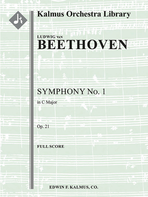 Symphony No. 1 in C, op 21 (f/o score)