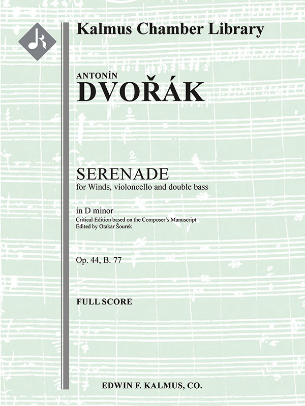 Serenade for Winds D Min, op 44, B. 77
