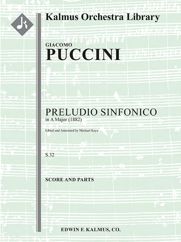 Preludio Sinfonico in A, S.32 (f/o)