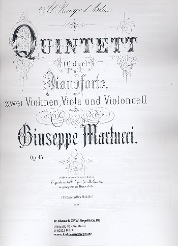 Quintett C-Dur op. 45