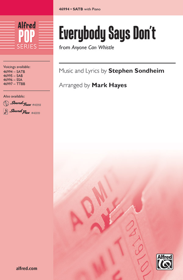 Everybody Says Don?t SATB