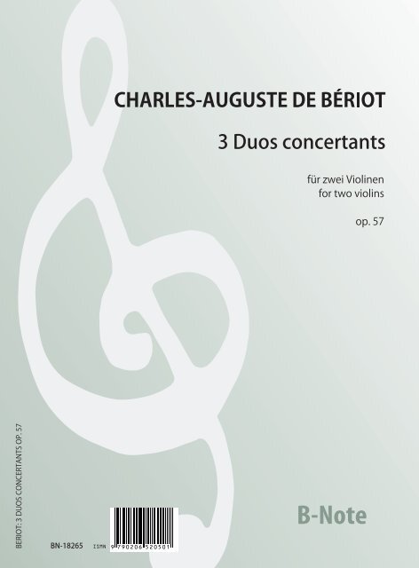 3 Duos concertants für zwei Violinen op. 57