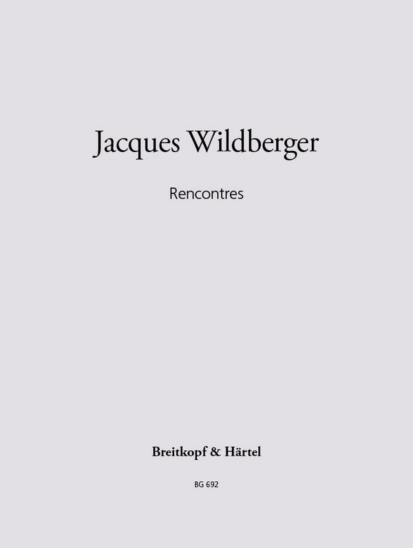 Rencontres für Flöte und Klarinette