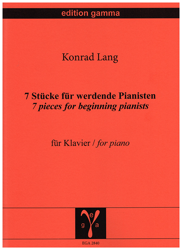7 Stücke für werdende Pianisten - Mittelstufe I und II