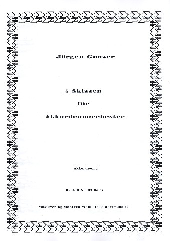 5 Skizzen für Akkordeons und Bass