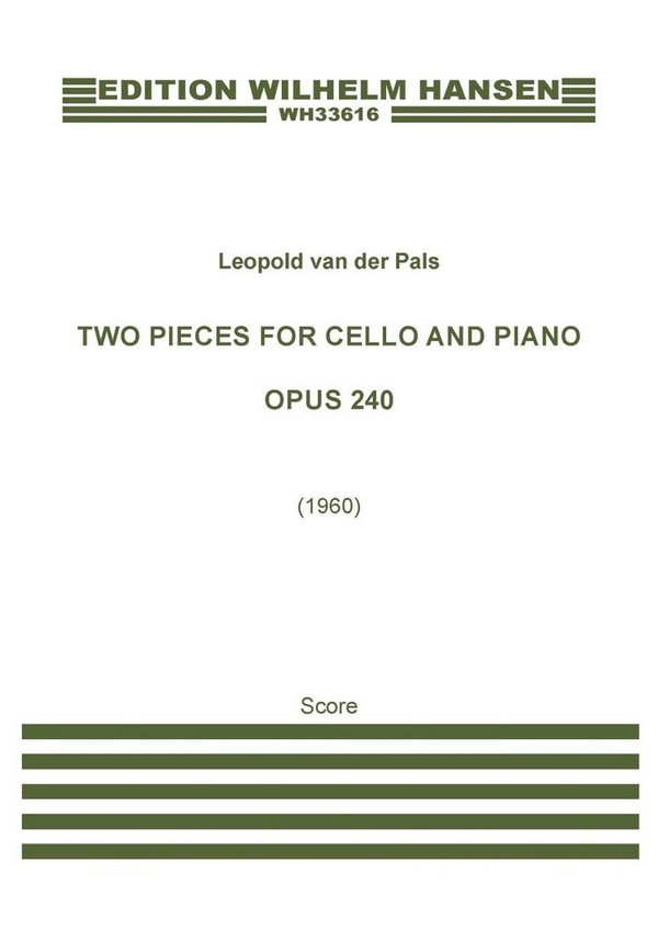Two pieces for cello and piano, Op. 240