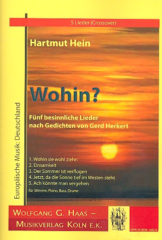 Wohin für Gesang, Klavier, Bass