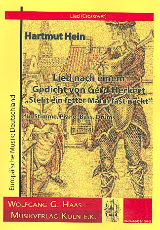 Steht ein fetter Mann fast nackt für Gesang,