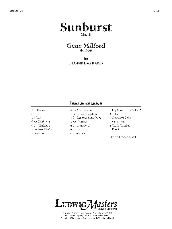 Sunburst (March) (c/b sc)