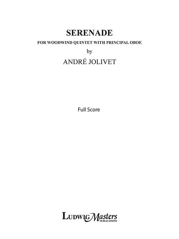 Serenade (Wind 5tet w Principal Ob)