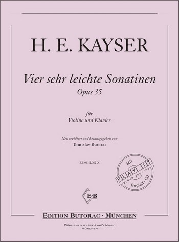 4 sehr leichte Sonatinen op.35 (+2 CD's)
