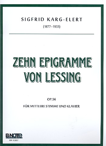 10 Epigramme von Lessing op.56