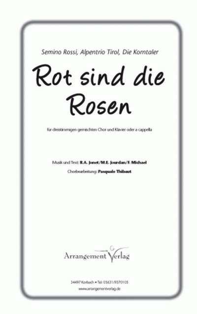 Rot sind die Rosen für gem Chor