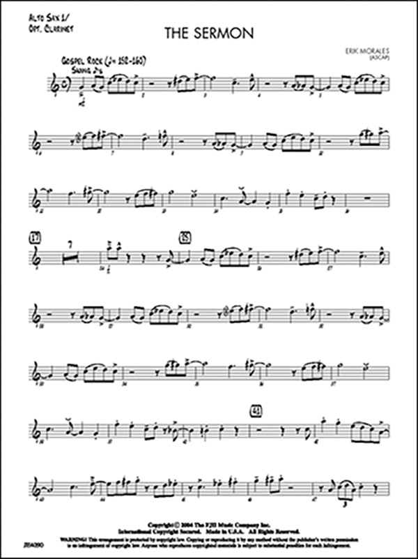 The Sermon (j/e score)