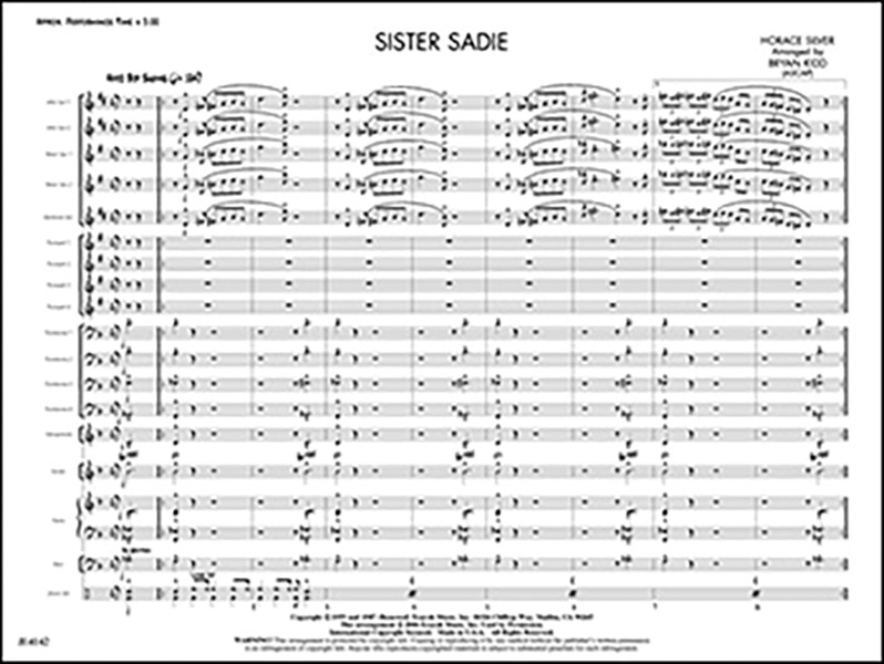 Sister Sadie (j/e score)